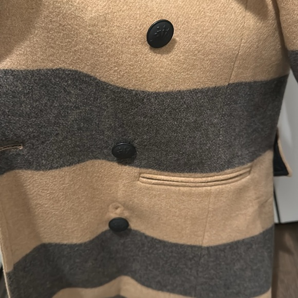 Rag & Bone women’s wool peacoat camel/charcoal SIZE 0 - Picture 4 of 11